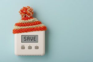 SAVE on digital room thermostat with a winter hat